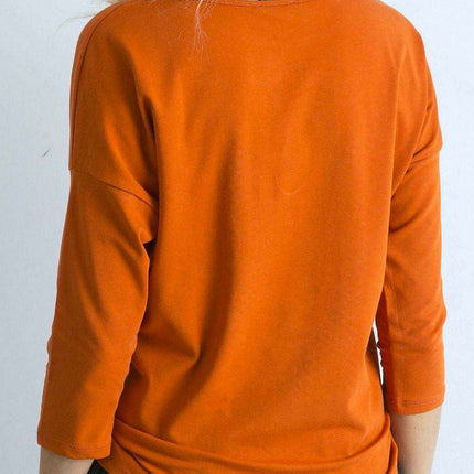 Chic 3/4 Sleeve Cotton Blend Blouse