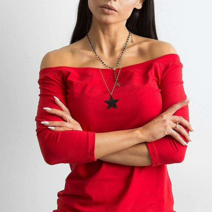 Elegant Spanish Off-Shoulder Blouse