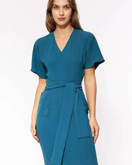 Effortless Elegance Waist Tied Day Dress For Every Occasion