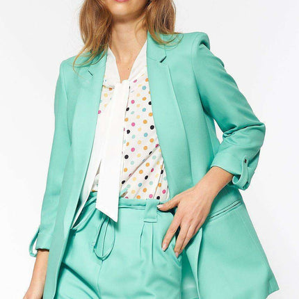 Springtime Chic Blushing Pink Oversized Spring Jacket