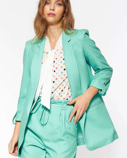 Springtime Chic Blushing Pink Oversized Spring Jacket