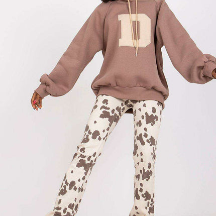 Trendy Women's Hooded Sweatshirt