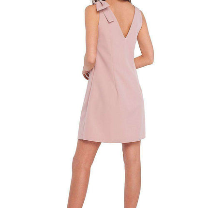 Elegant Bow Accent A-Line Dress