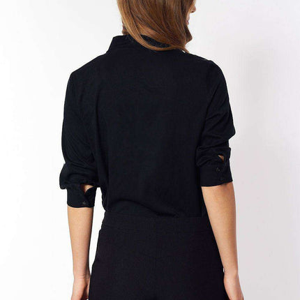 Retro Chic Polka Dot Short Sleeve Blouse For Everyday Women