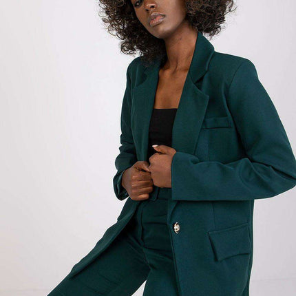 Stylish Womens Long Sleeve Jacket With Button Closure