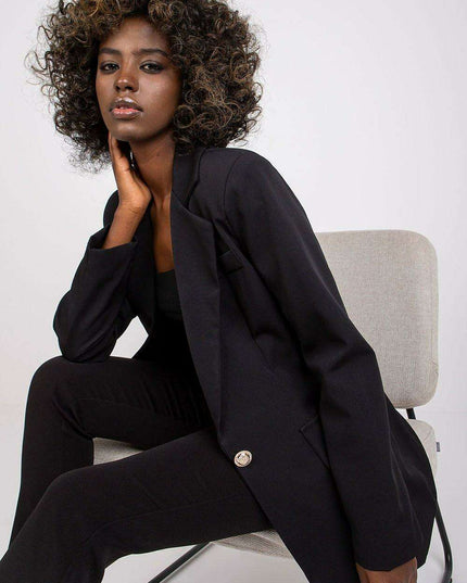 Stylish Womens Long Sleeve Jacket With Button Closure