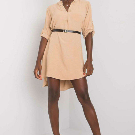 Chic Italian Belted Summer Dress For Women Casual Elegant