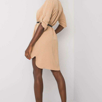 Chic Italian Belted Summer Dress For Women Casual Elegant