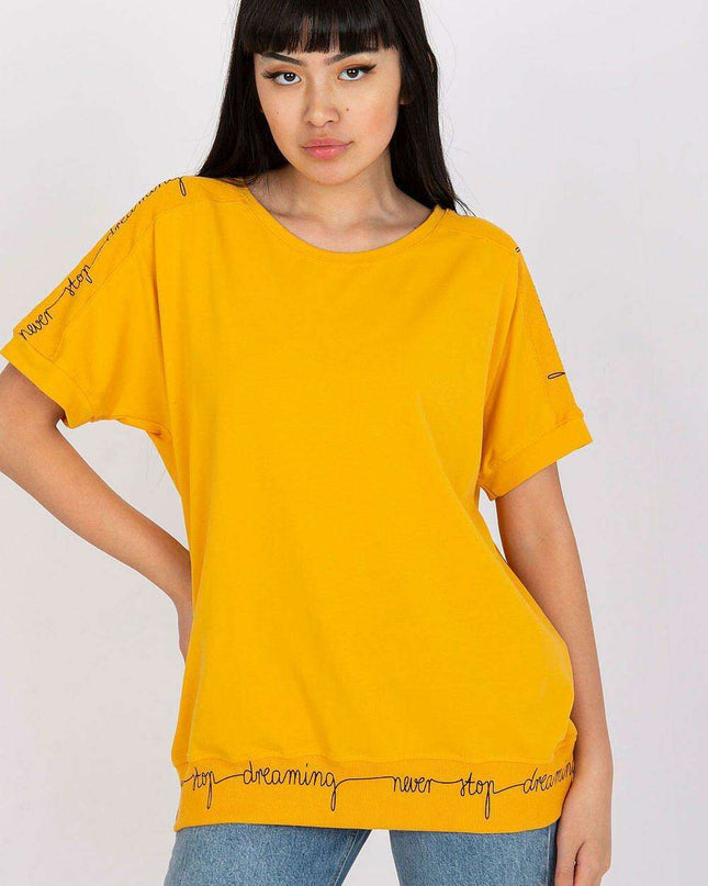 Chic Inscribed Blouse