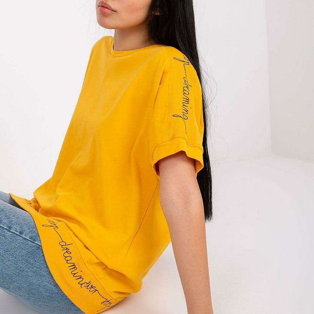 Chic Inscribed Blouse