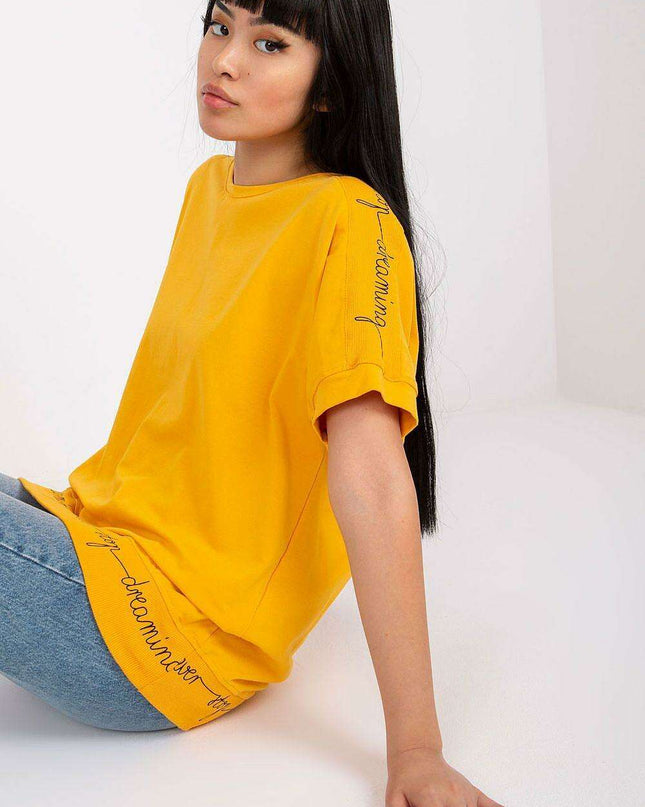 Chic Inscribed Blouse