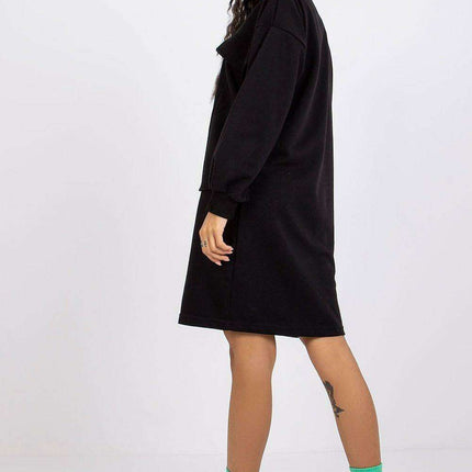 Casual Long Sleeve Pocket Dress