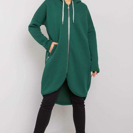 Asymmetrical Hooded Zip-Up Sweatshirt for Women