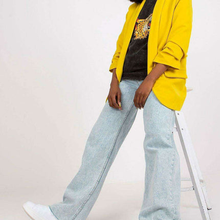 Elegant Italian Three Quarter Sleeve Moda Jacket For Women