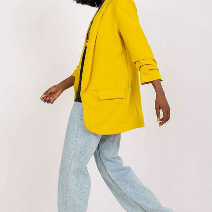 Elegant Italian Three Quarter Sleeve Moda Jacket For Women