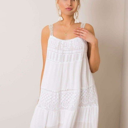 Elegantly Crafted Summer Flare Dress with Unique Openwork Design