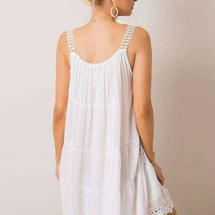 Elegantly Crafted Summer Flare Dress with Unique Openwork Design