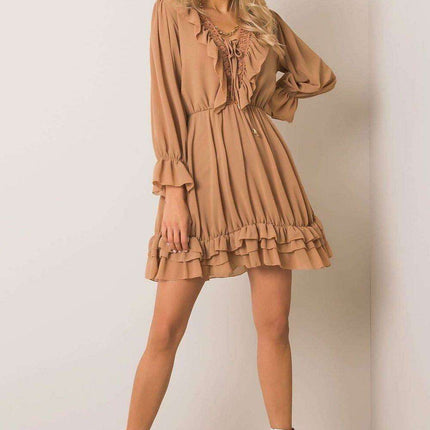 Bella Elegance Frill-Trimmed Daydress