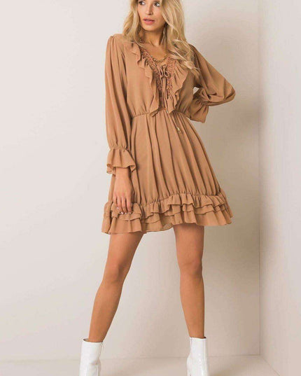 Bella Elegance Frill-Trimmed Daydress