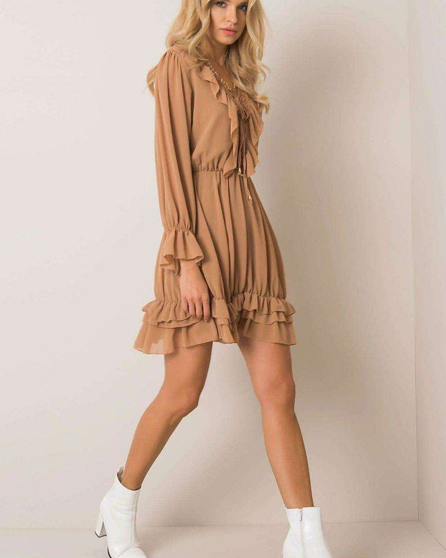 Bella Elegance Frill-Trimmed Daydress