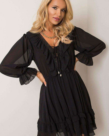 Bella Elegance Frill-Trimmed Daydress