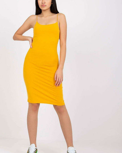 Elegant Summer Pencil Dress with Shoulder Straps