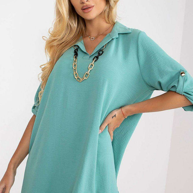 Chic Italian Asymmetrical Day Dress For Effortless Elegance