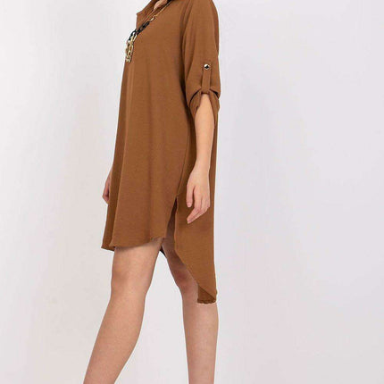 Chic Italian Asymmetrical Day Dress For Effortless Elegance