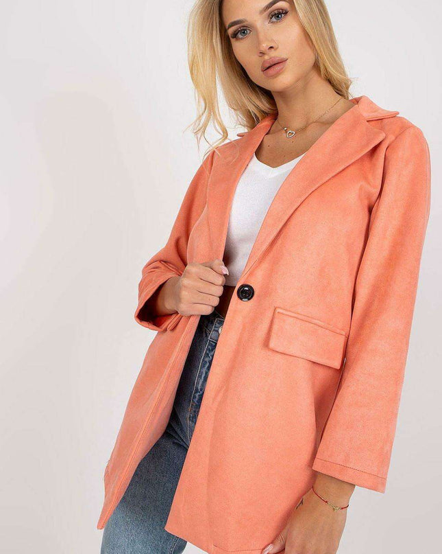 Sophisticated Suede Zip Jacket From Chic Italy Moda