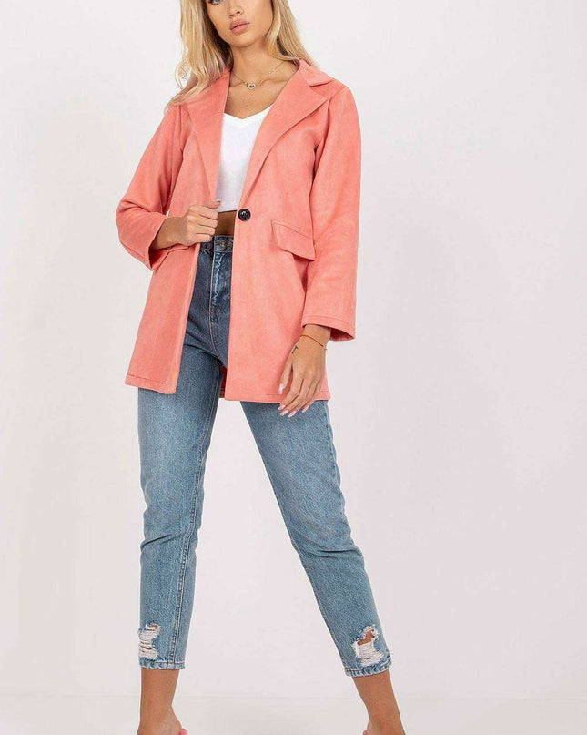 Sophisticated Suede Zip Jacket From Chic Italy Moda