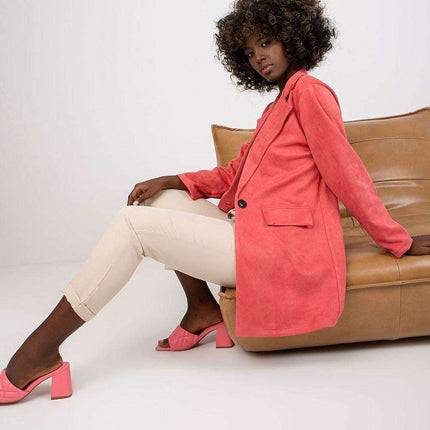 Sophisticated Suede Zip Jacket From Chic Italy Moda