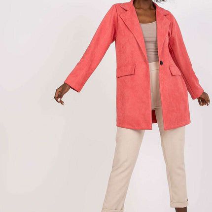 Sophisticated Suede Zip Jacket From Chic Italy Moda