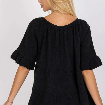Chic Ruffled Cotton Top