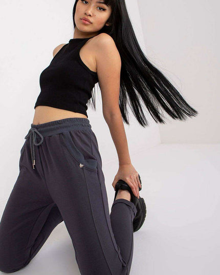 Cozy High-Rise Joggers with Functional Side Pockets