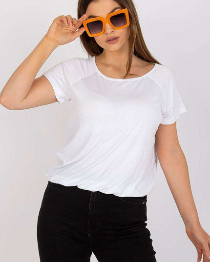 Elegant Bow-Back Short Sleeve Top
