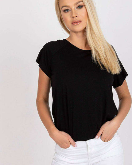 Elegant Bow-Back Short Sleeve Top