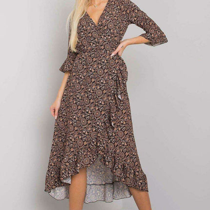 Chic Sunrise Envelope Sleeve Dress