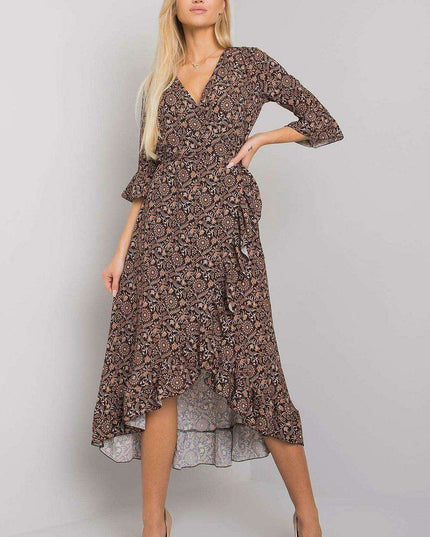 Chic Sunrise Envelope Sleeve Dress