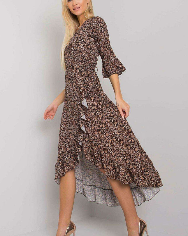 Chic Sunrise Envelope Sleeve Dress