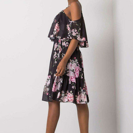 Chic Floral Strapless Day Dress