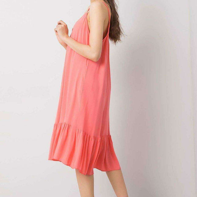 Chic Summer Strapless Flare Dress - Breezy Viscose Blend