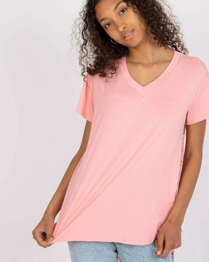 Chic Lace-Back Blouse with Stylish Cheese Neckline