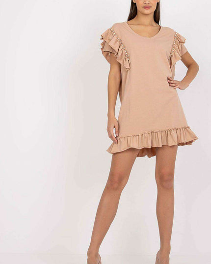 Elegant Ruffled Midi Dress