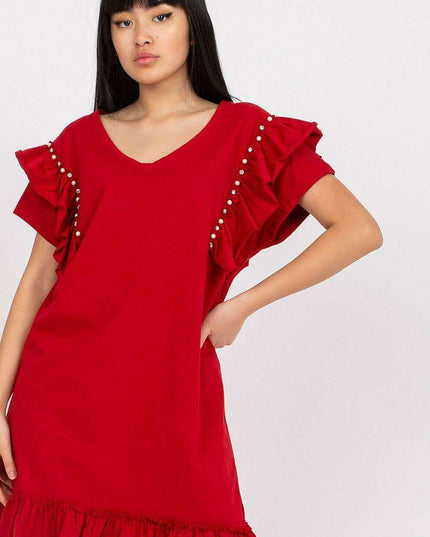 Elegant Ruffled Midi Dress