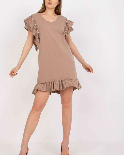 Elegant Ruffled Midi Dress