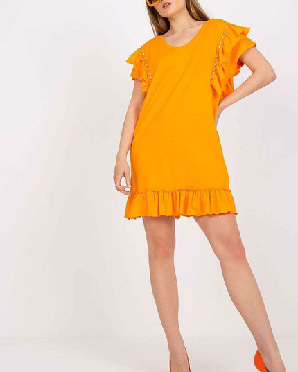 Elegant Ruffled Midi Dress