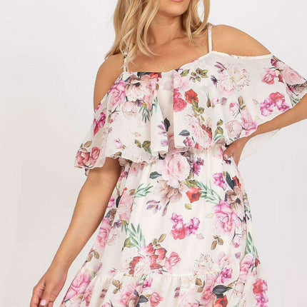 Chic Floral Strapless Day Dress