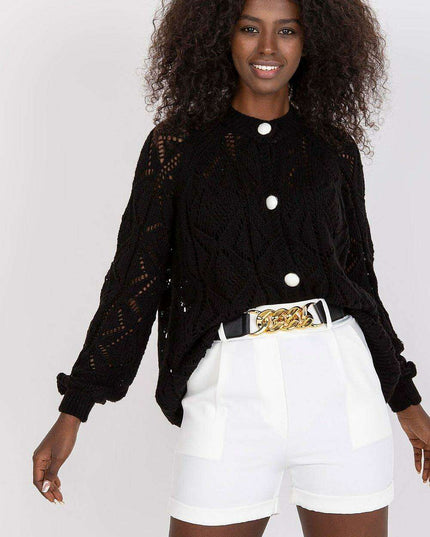 Stylish Italian Women Elastic Waist Shorts With Belt