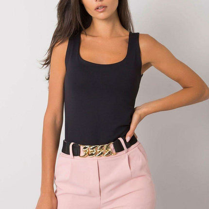 Stylish Italian Women Elastic Waist Shorts With Belt
