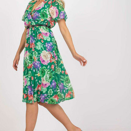 Chic Pleated Midi Dress For Effortless Elegance Everyday